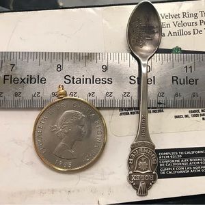 Collectible Coin & Spoon.